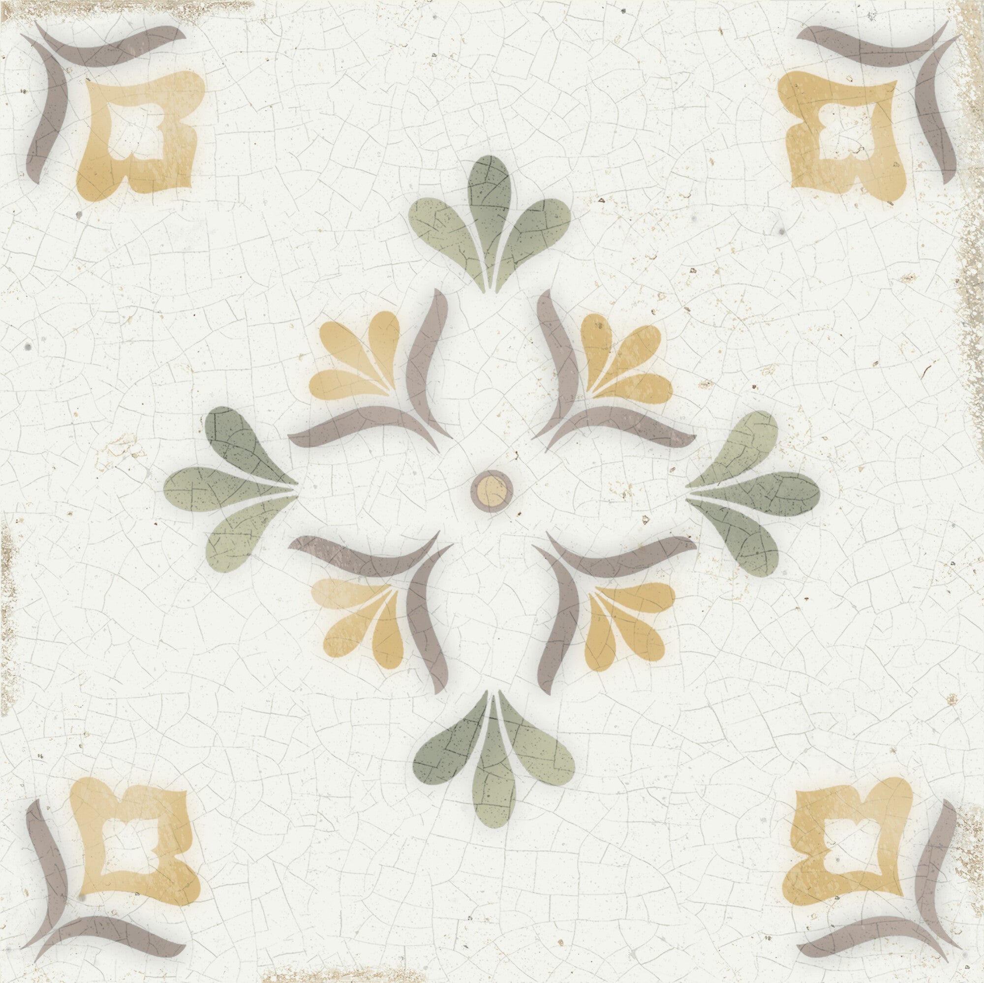 Mayolica Flower 15x15