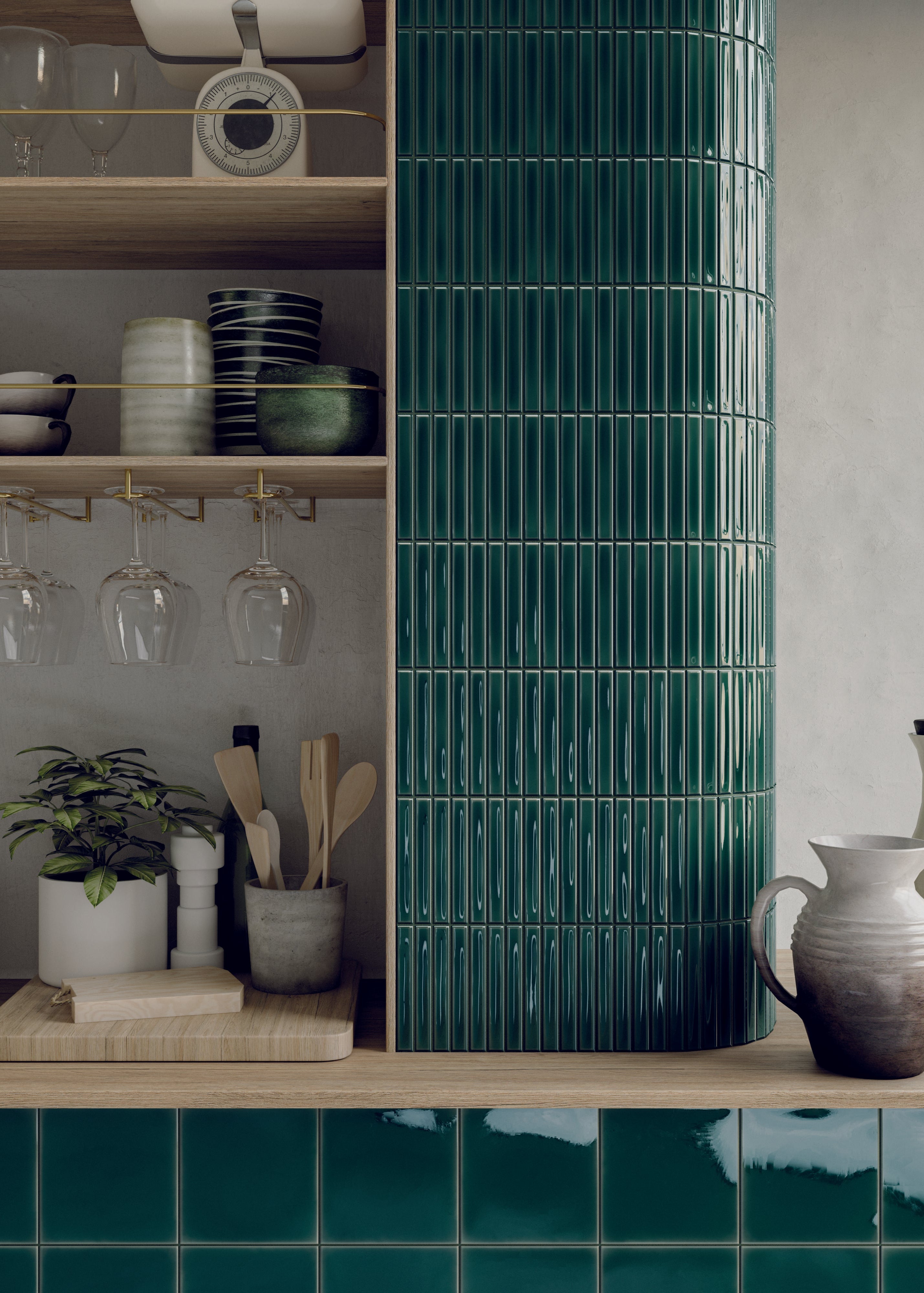 Sweet Bars Royal Green Gloss 12.5x25