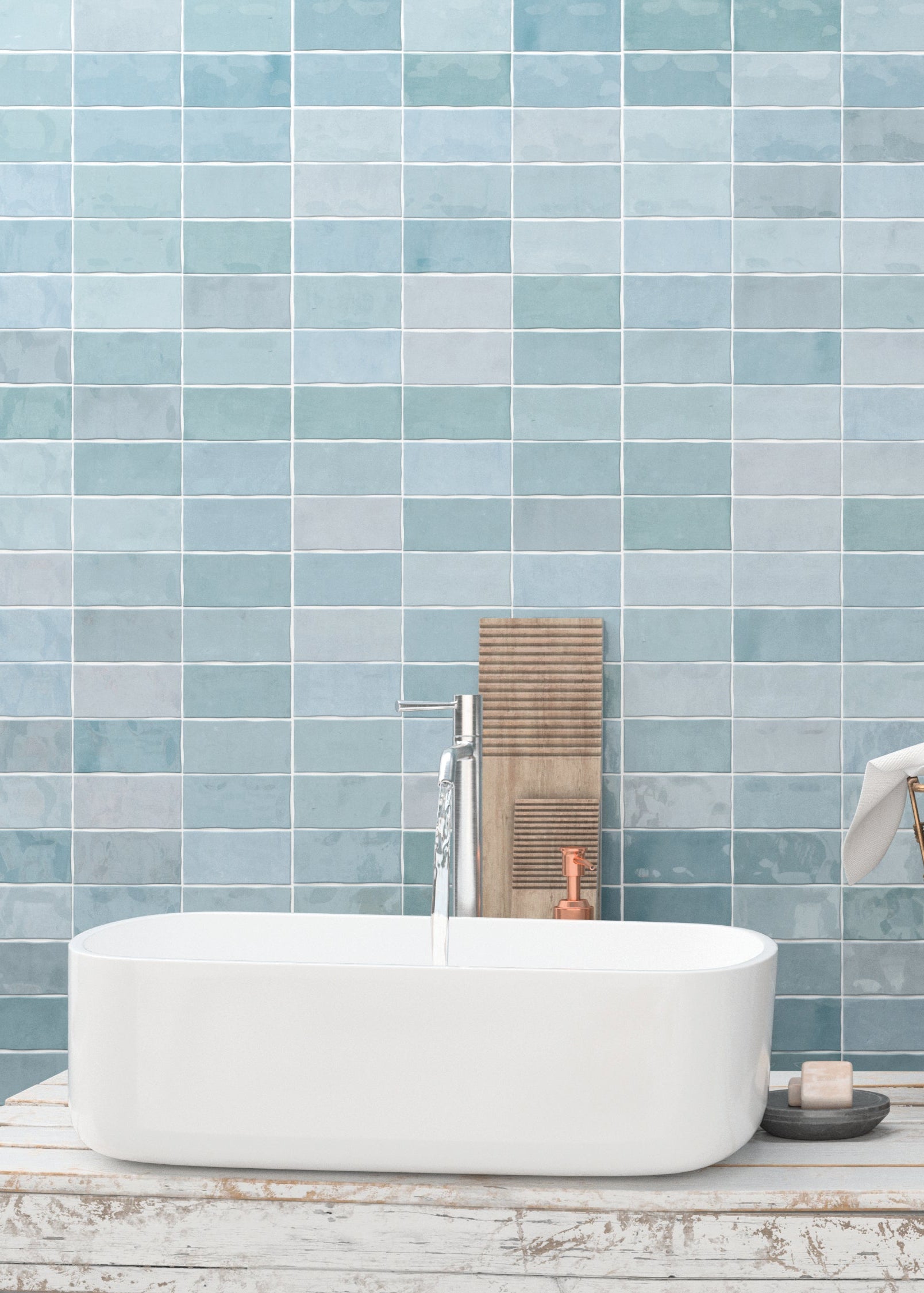 Fez Aqua 6.2x12.5 Gloss