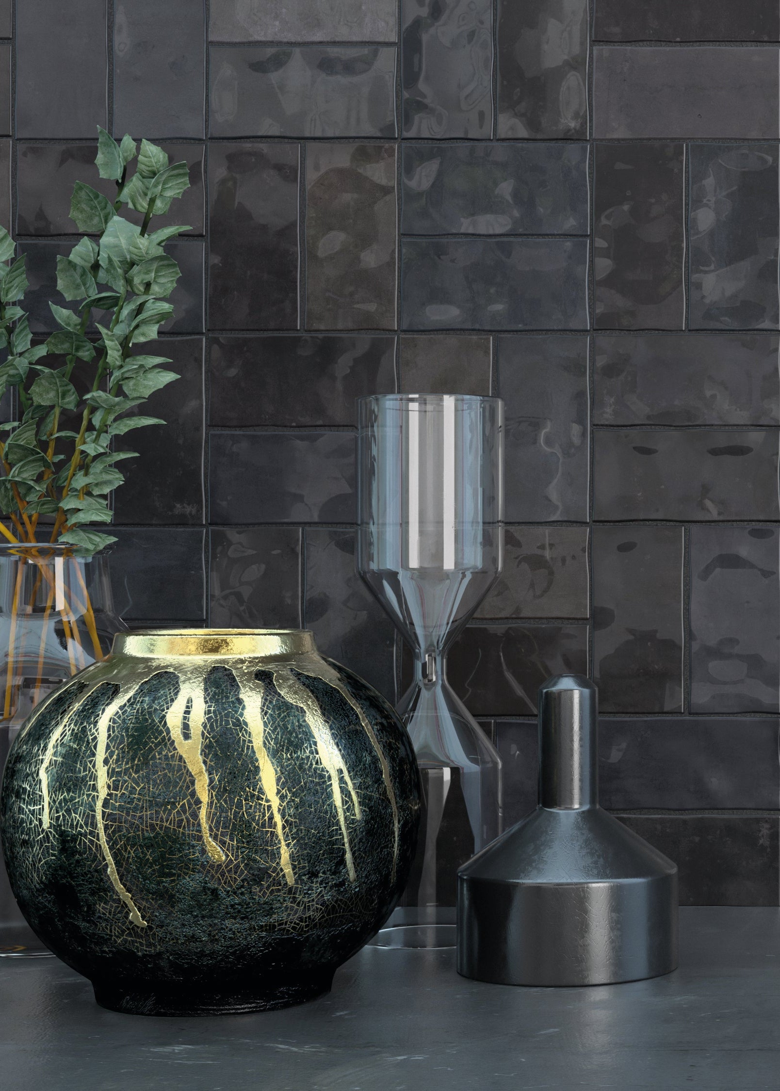 Fez Graphite 6.2x12.5 Gloss