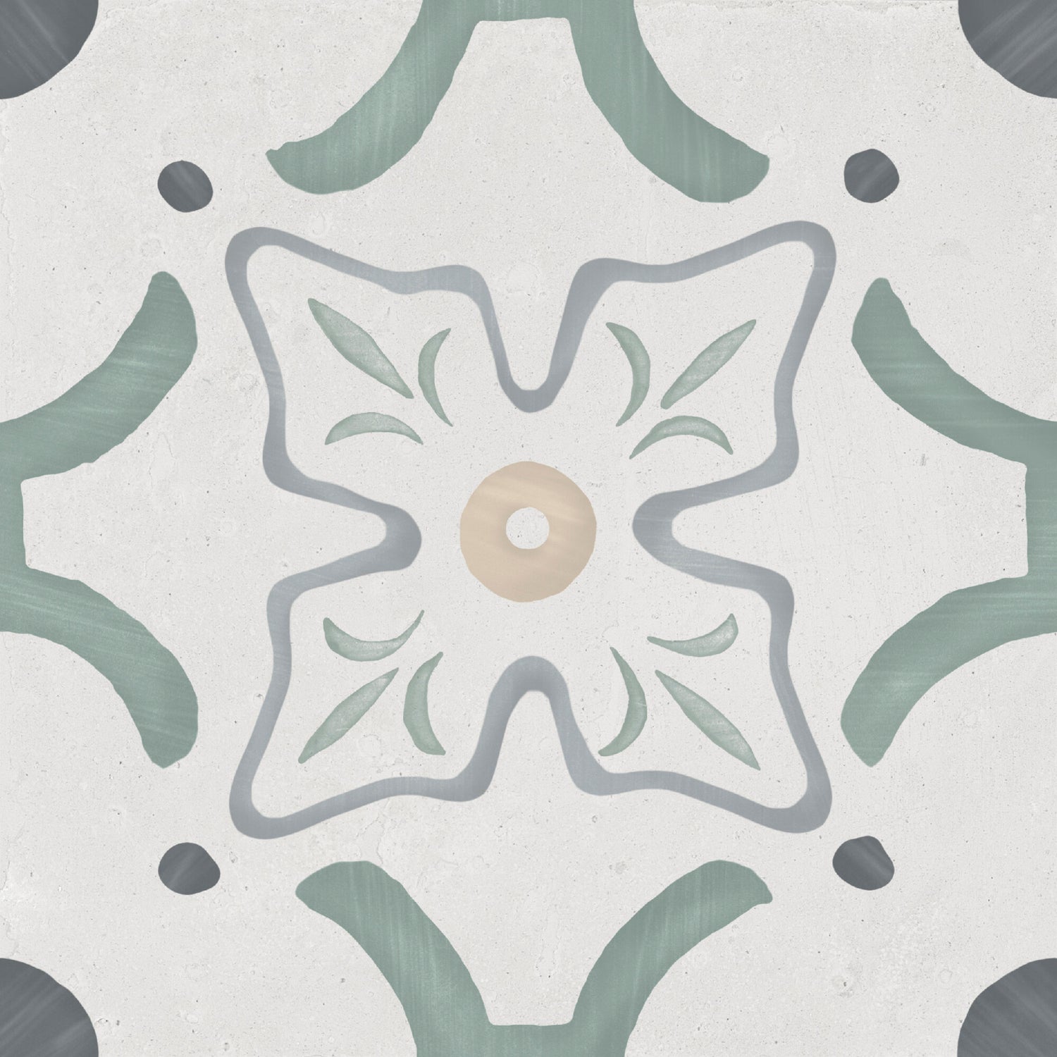 Sirocco Green Flower 22.3x22.3