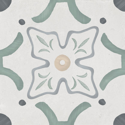 Sirocco Green Flower 22.3x22.3