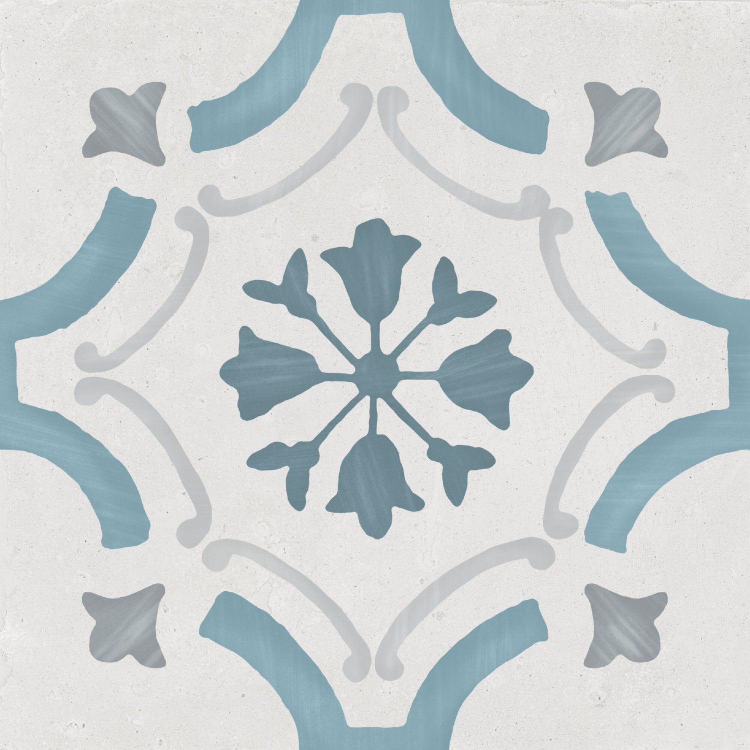 Sirocco Blue Ornate 22.3x22.3