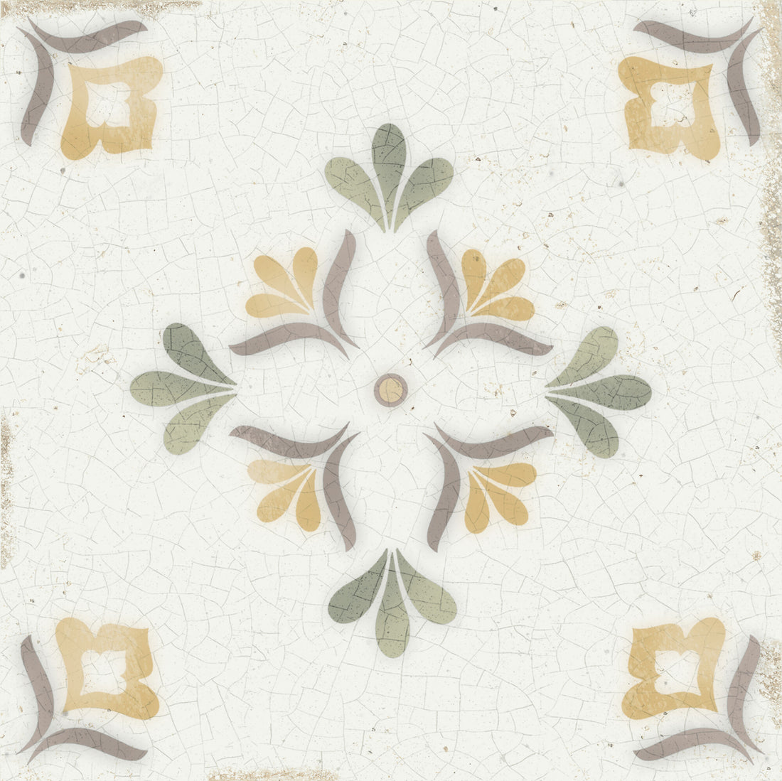 Mayolica Flower 15x15