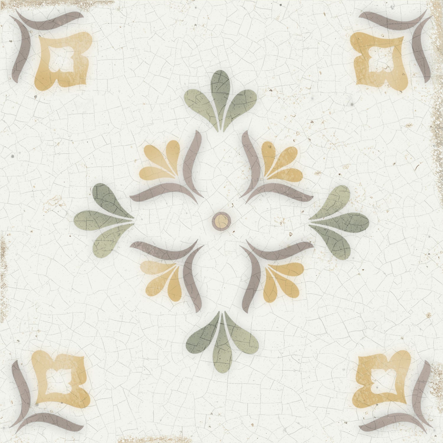 Mayolica Flower 15x15