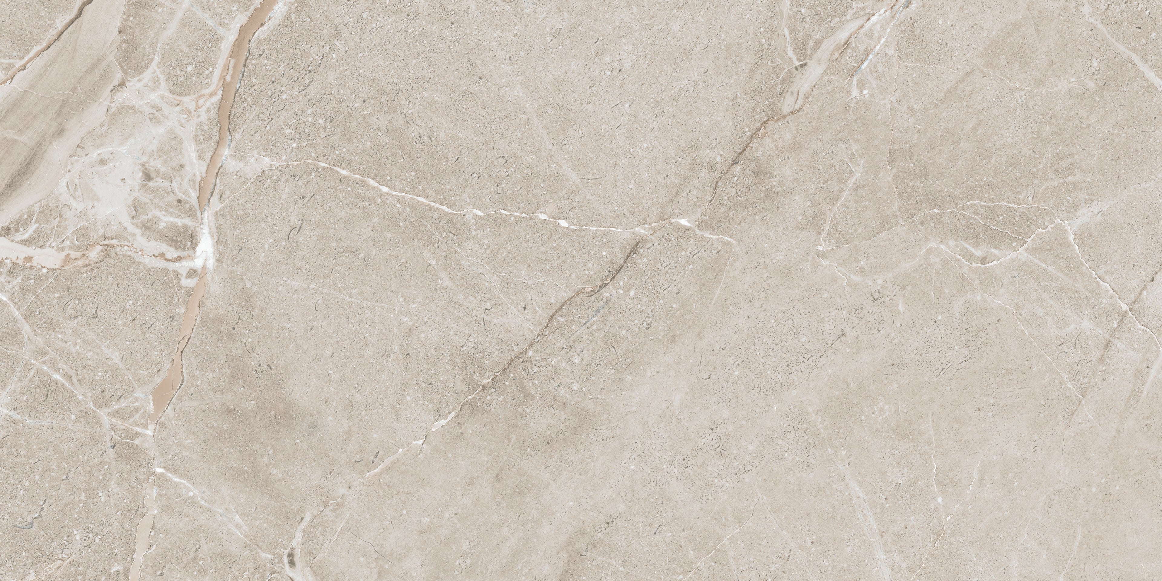 Close-up of a grey marble tile with  veining