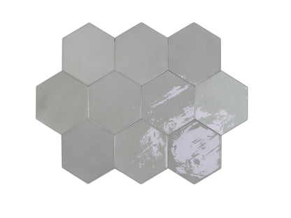 Zellige Hexa Grey 10.8x12.4