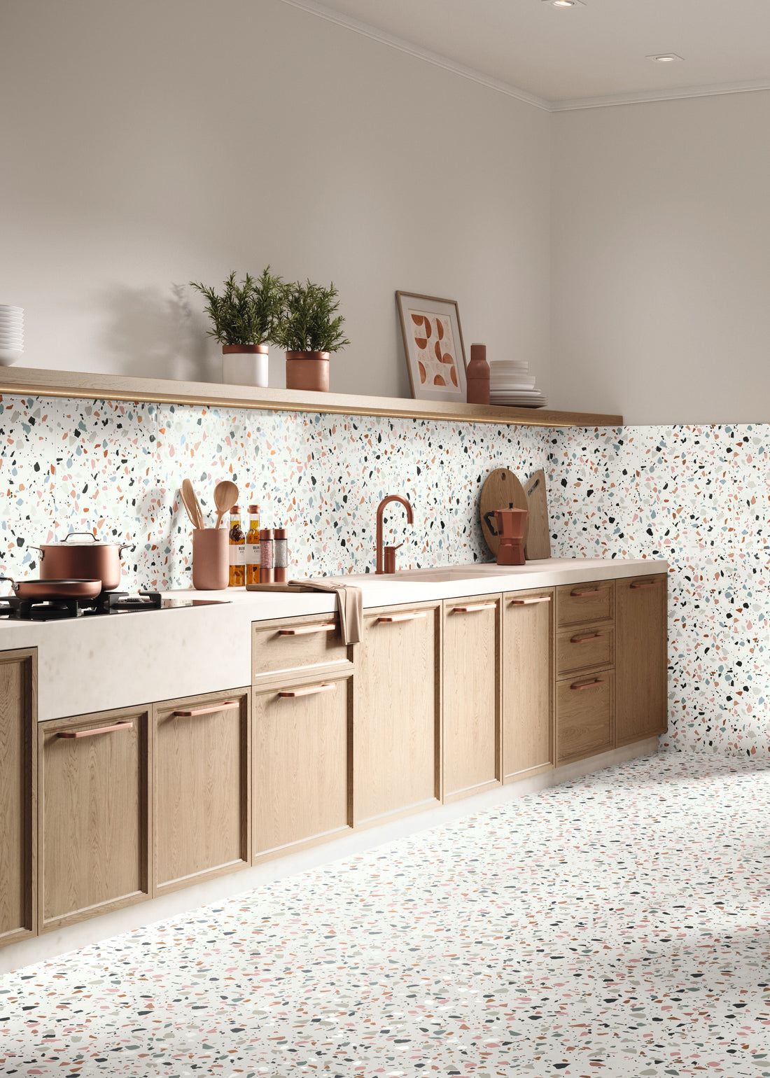 Petal Multicolour 20x20 Matt